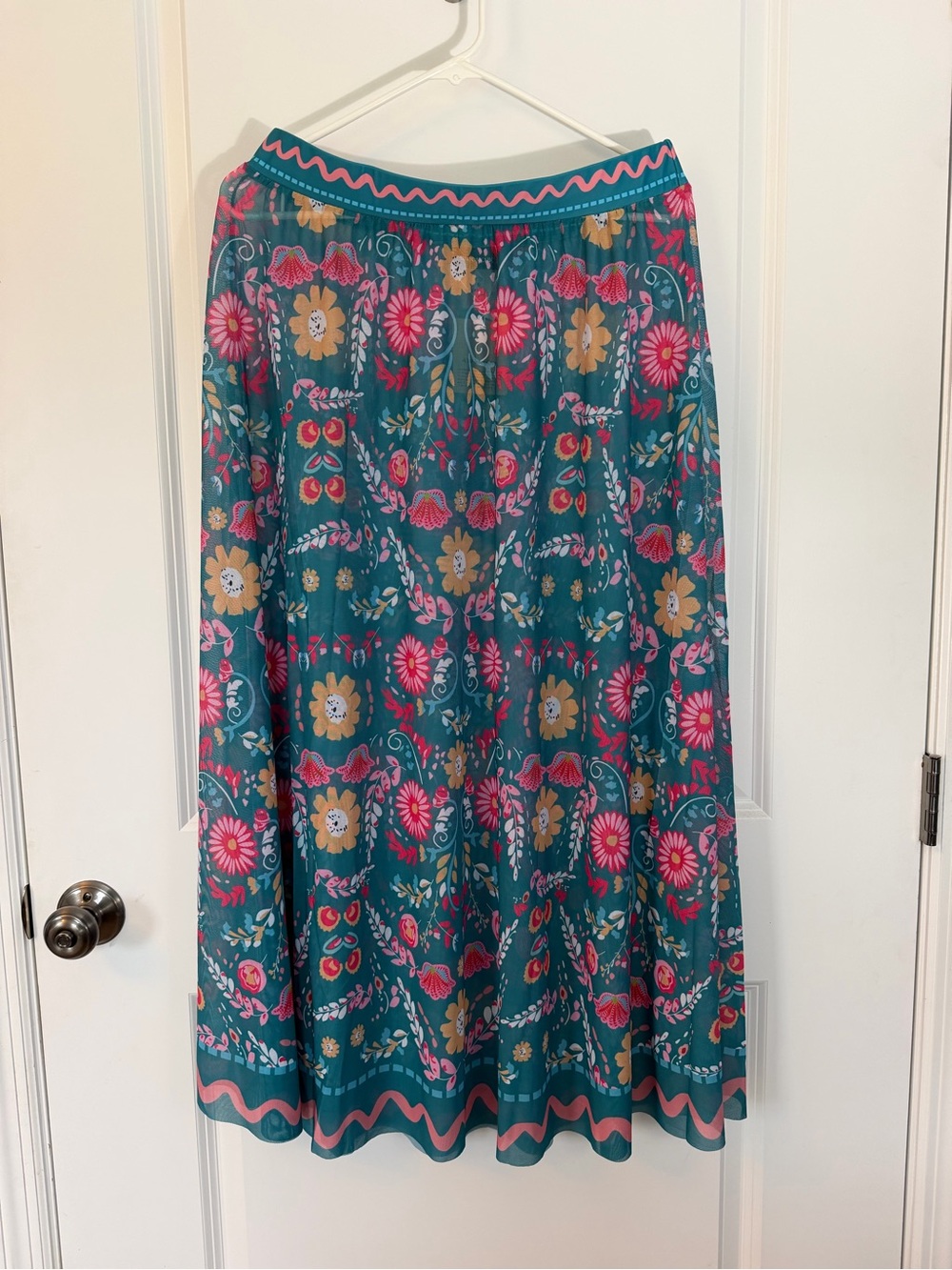 NWT BloomChic Emerald Green Floral Swim Sarong Dress - Picture 6 of 10